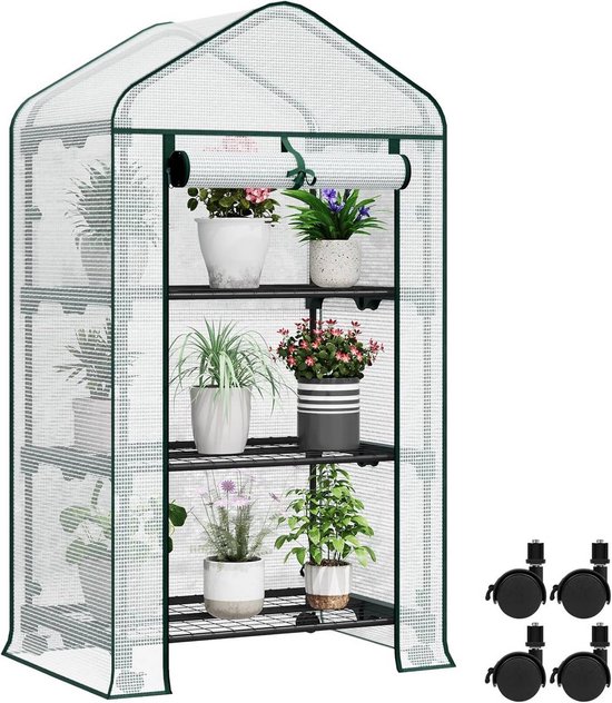 EGN04GH02 Kleine foliekas voor balkon, tomatenkas, stabiel