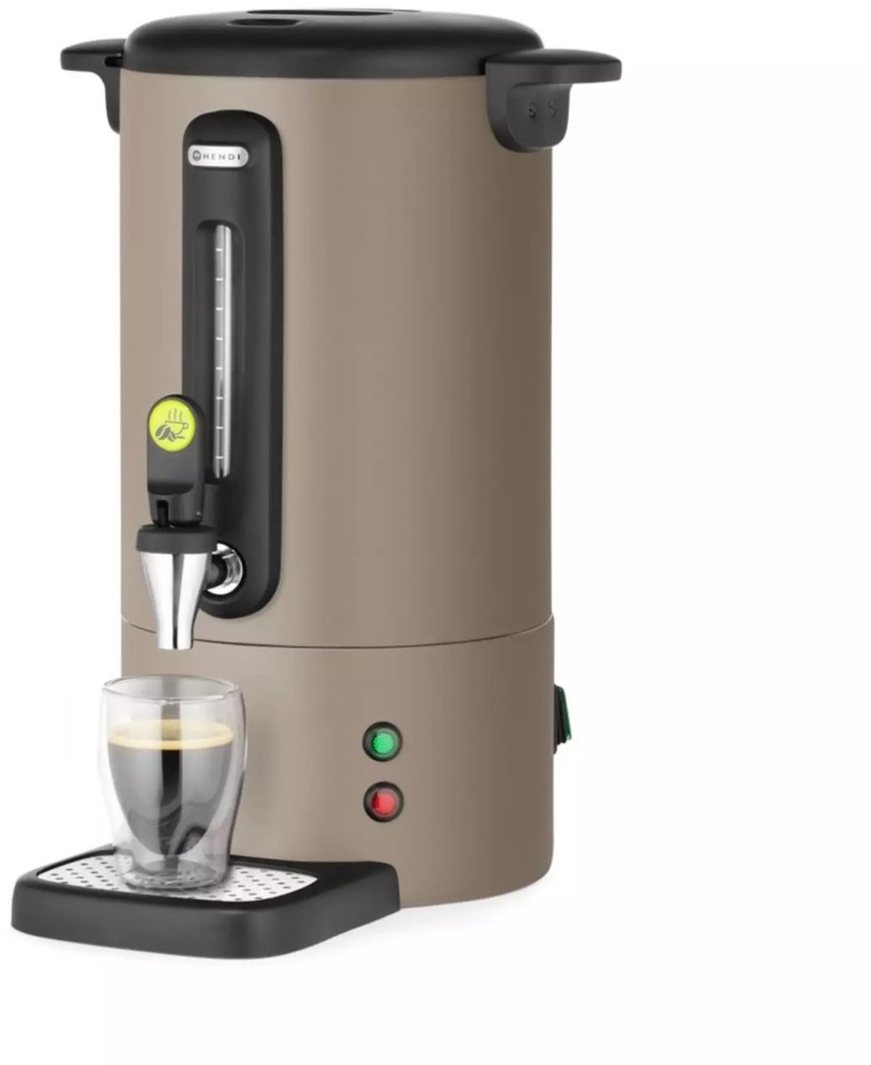 HENDI Percolator - roestvrij staal - non-drip kraan - 7L - t