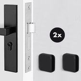 Actie4you® - Deurbeschermer - Siliconen Deurstopper – Muur Bescherming - Deurklink - Stoot rubber - Zelfklevend – 2 Stuks – Zwart