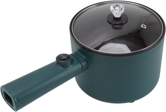 Vocha Casserole Electrique, Petite Marmite Hot Pot Électrique, Poêle Antiadhésive Avec Couvercle, 20 cm, Multicuiseur Portable pour Repas Chauffer en Studio/Maison/Camping-car (Rose