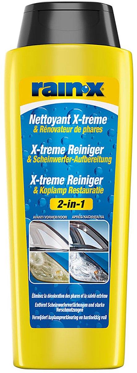 Rain-X X-treme Reiniger & Koplamp Restauratie - Herstelt koplampen - Perfecte reiniging - 325ml