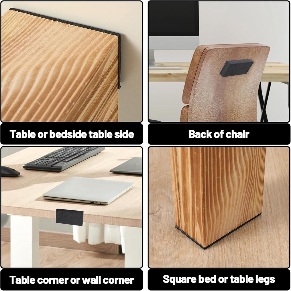 Bumms Deurstopper voor vloer en muur, wit, zelfklevend, zonder boren, 60 mm, wandbuffer voor wandbescherming van rubber, deurbuffer voor deuraanslag, deurklinkbescherming voor muren