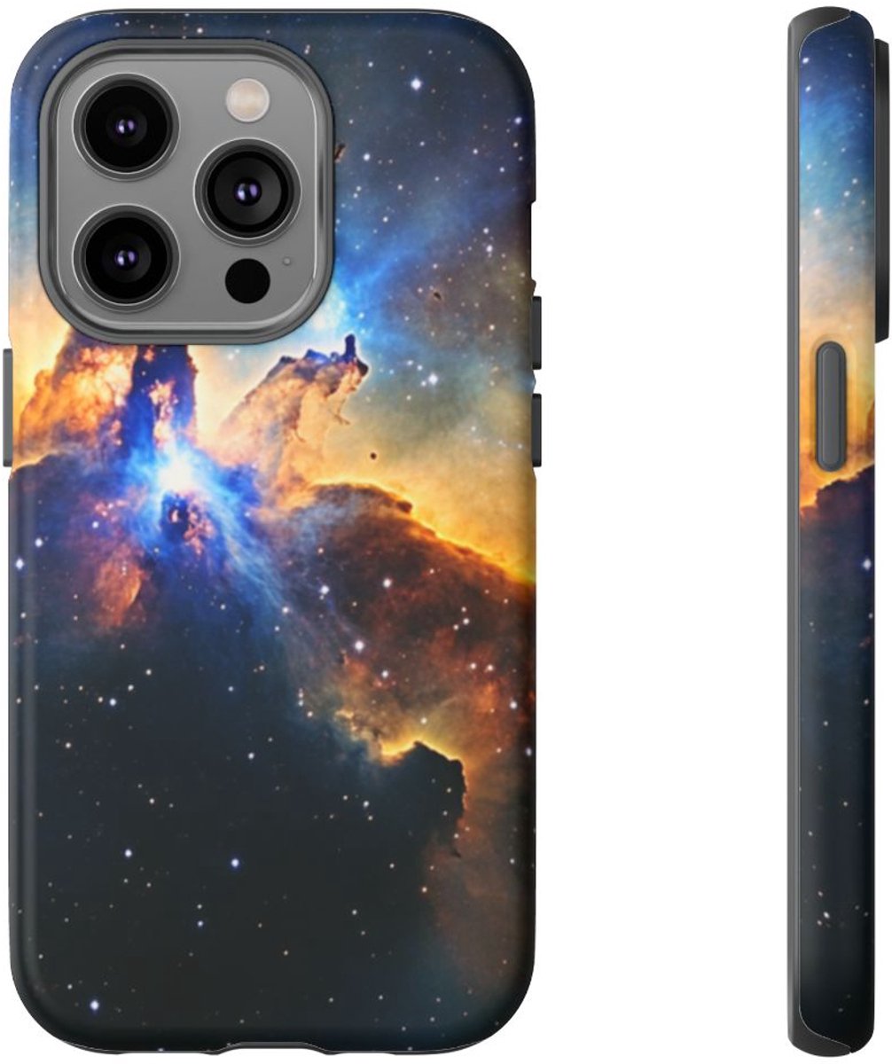 Levendige Kosmische Nevel – Telefoonhoesje Geschikt voor iPhone 14 Pro
