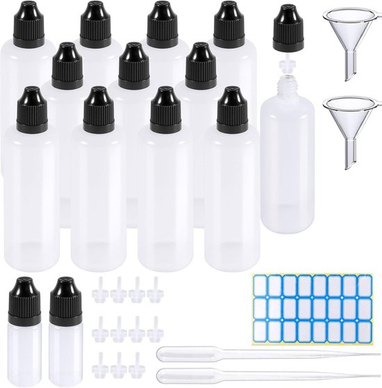 Glazen pipetdruppelaar, verpakking van 2 transferpipetten 5 ml 10 ml, glazen maatcilinder 100 ml, maatpipetten, glazen maatpipetten met wasborstel en glazen roerstaafje, voor laboratoriumvoedselonderz