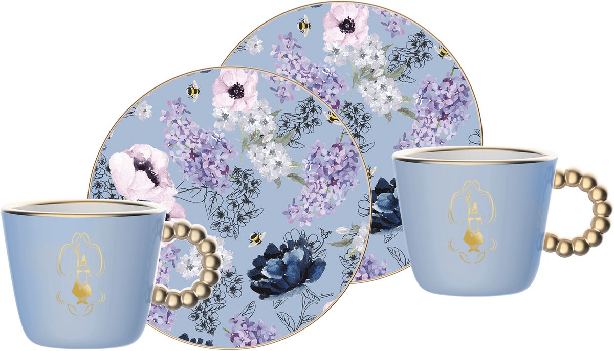 Bialetti BRID001 kopje Blauw Koffie 2 stuk(s)