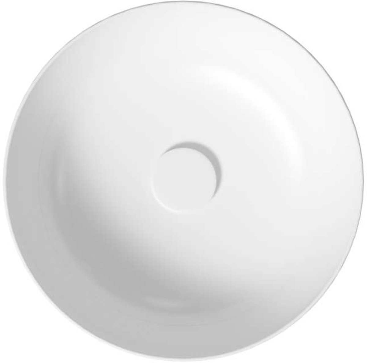 kielle Idolio - Opbouwwastafel, diameter 40 cm, wit 30624400