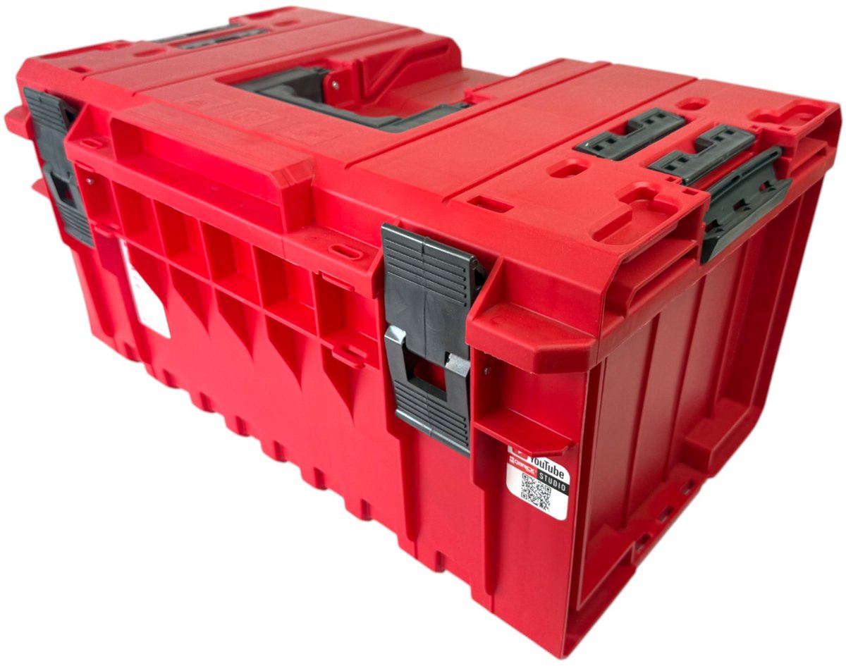 Qbrick System ONE 350 Vario RED ULTRA HD Custom gereedschapskist modulaire organizer 585 x 385 x 320 mm 38 l stapelbaar IP66 - oude versie