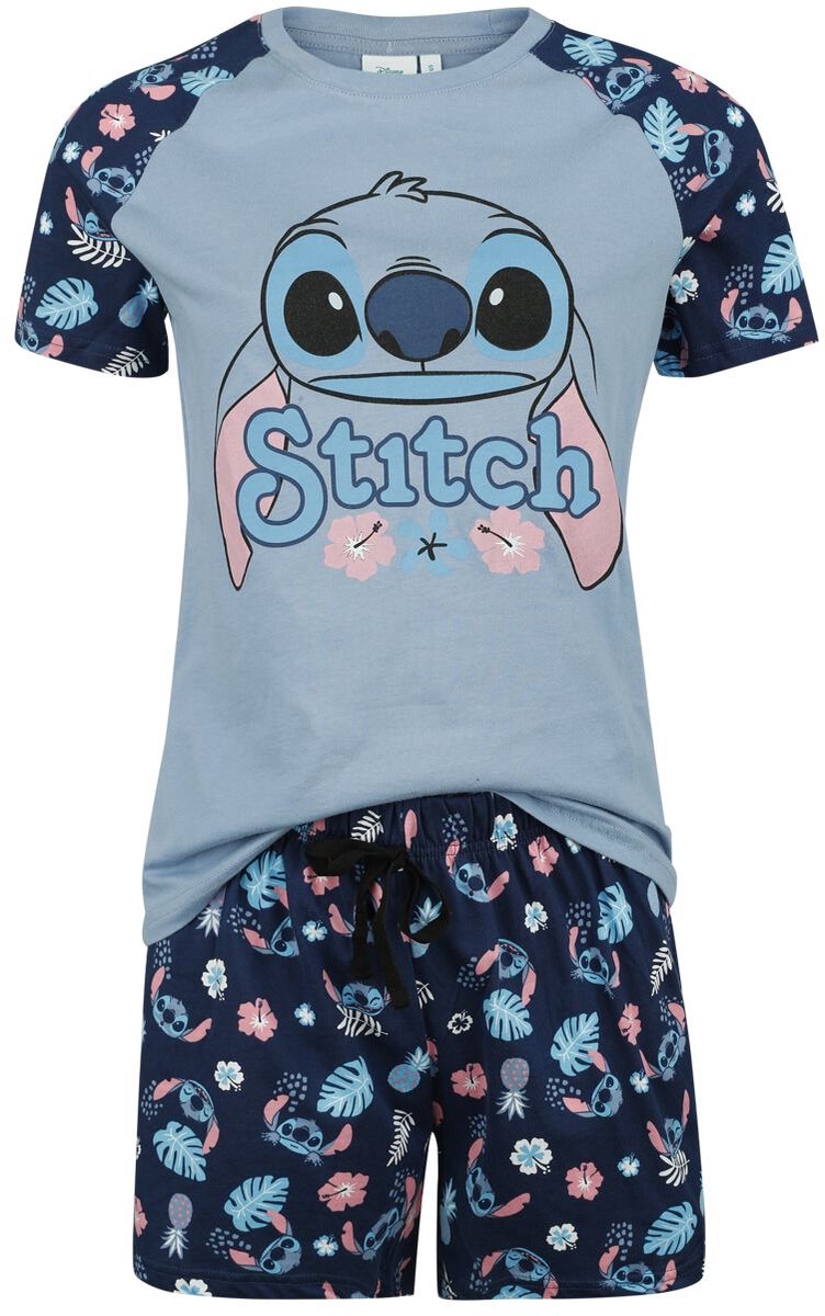Disney Lilo & Stitch Weird But Cute Pyjama blauw Katoen