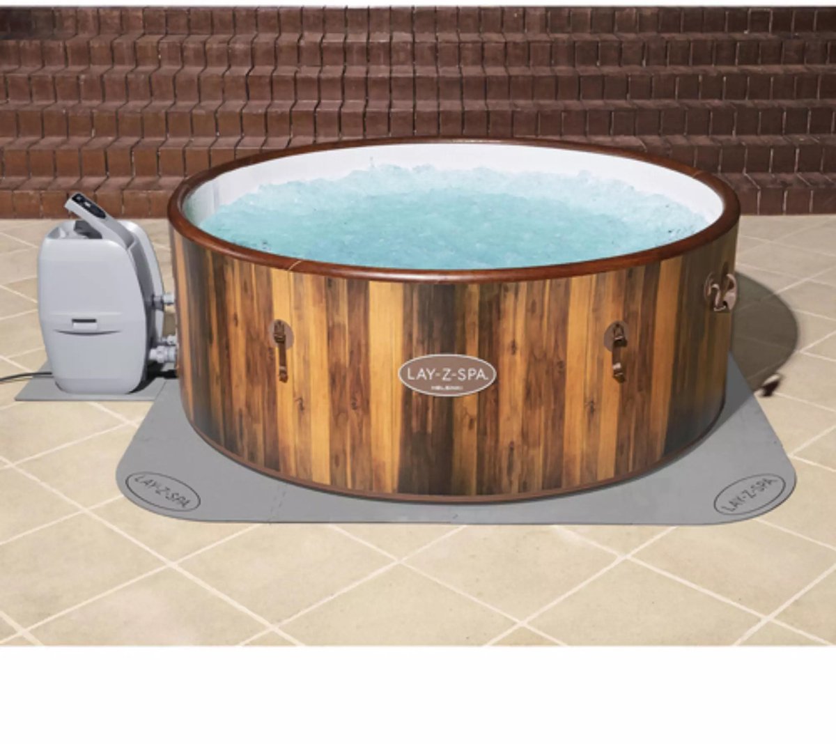 Lay-Z-Spa 60334 Zwembadbodem Beschermer Transparant 196x196cm