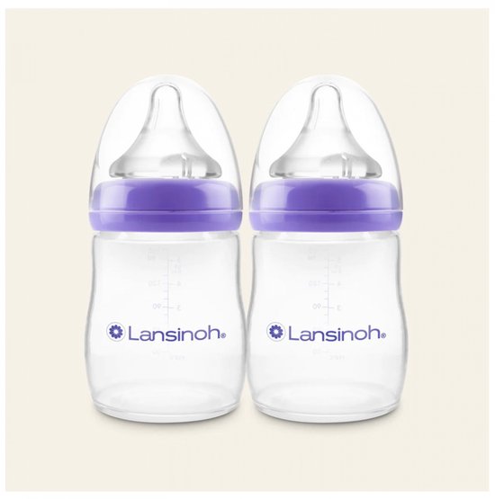 Lansinoh Drinkfles & NaturalWave Speen 160 ml - 2 stuks van Merkloos — afbeelding 2