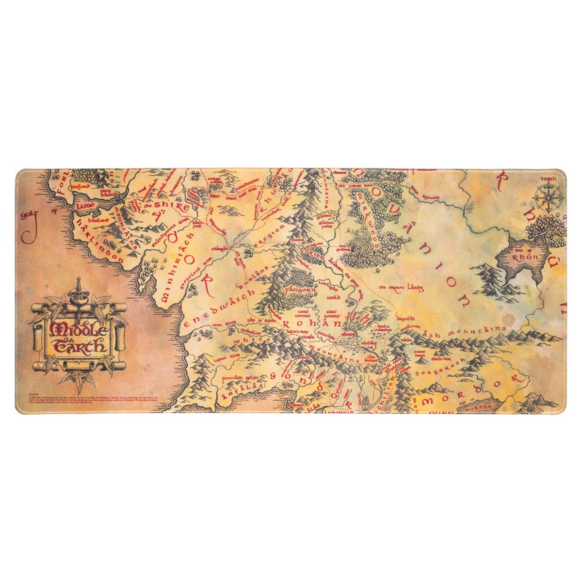 Lord Of The Rings muismat - Muismat XXL - 80 x 35 cm - Gaming mat