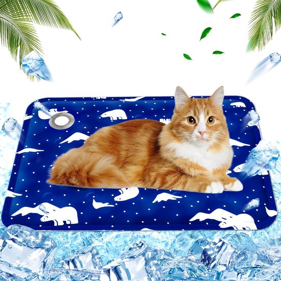 Baodan Koelmat voor honden, 90 x 56 cm, wasbare koelmat voor honden