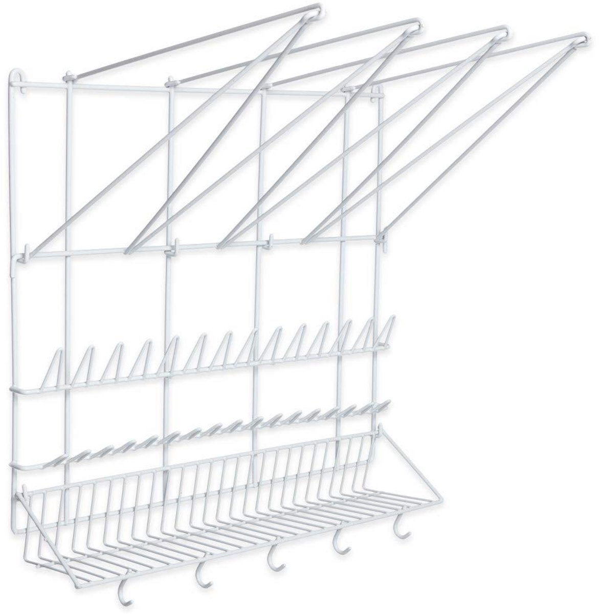 Thermohauser wandhouder (roestvrij staal) voor spuitzakken, spuitmondjes en keukengerei, 50,0 x 50,0 cm