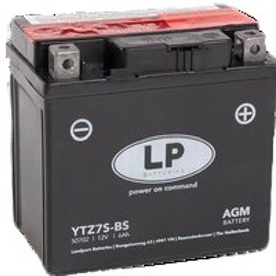 Landport AGM Motor/Scooter accu YTZ7S-BS | 12V / 6AH / 100CCA |