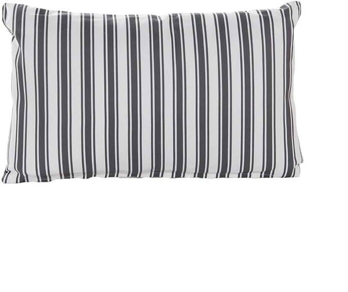 Annas collection - Buitenkussen 30x50 cm Antraciet Streep