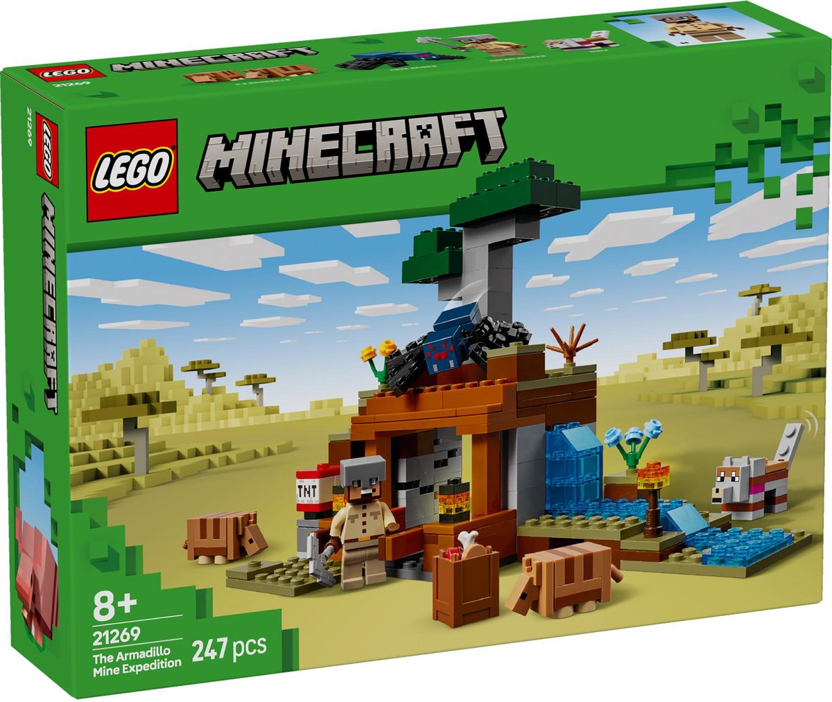 LEGO 21269 Minecraft De gordeldieren bij de mijn