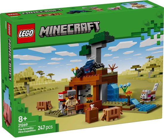 LEGO Minecraft De gordeldieren bij de mijn