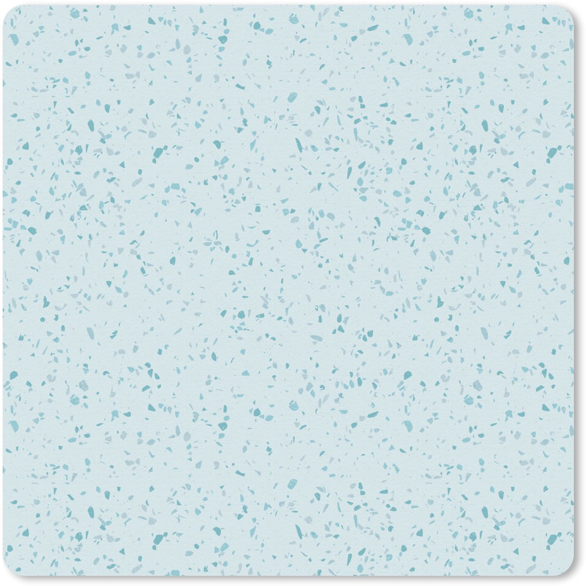 Muismat 20x20 cm - Mousepad Terrazzo - Patroon - Kleurrijk - Baby Blauw - Muismatten