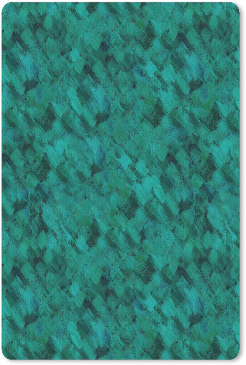 Muismat 18x27 cm - Mousepad Vloeiend - Olie - Verf - Groen - Muismatten