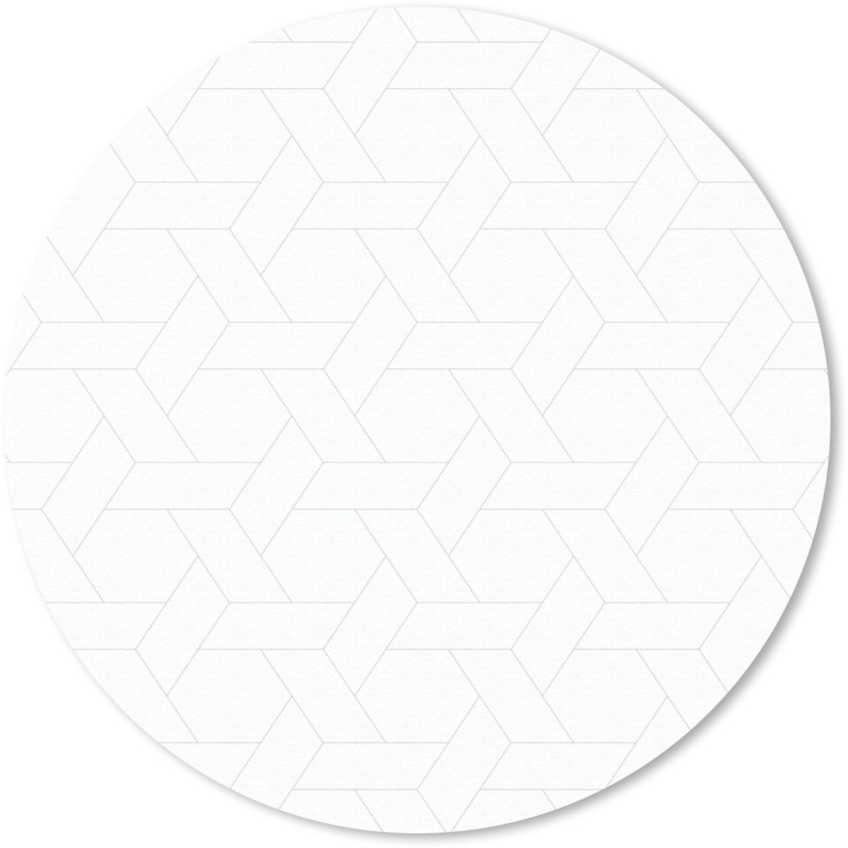 Muismat rond 30x30 cm - Mousepad Grafisch - Patroon - Modern - Fijnstijl - Ronde muismatten