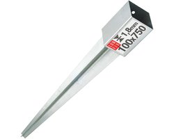 LUN FIX - Hameranker 100x100x2mm - Anker 750mm