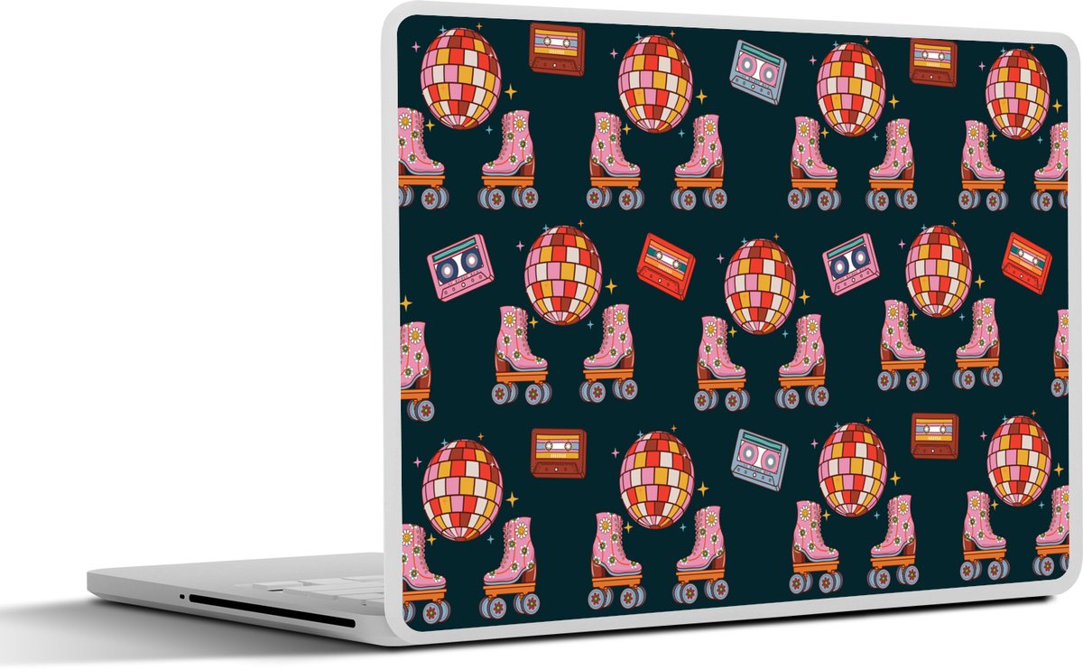 Laptop sticker – 13.3 inch – Rolschaatsen – Patroon – Disco – 31×22,5cm – Laptopstickers – Laptop skin – Cover Laptop sticker – 13.3 inch – Rolschaatsen – Patroon – Disco – 31×22,5cm – Laptopstickers – Laptop skin – Cover