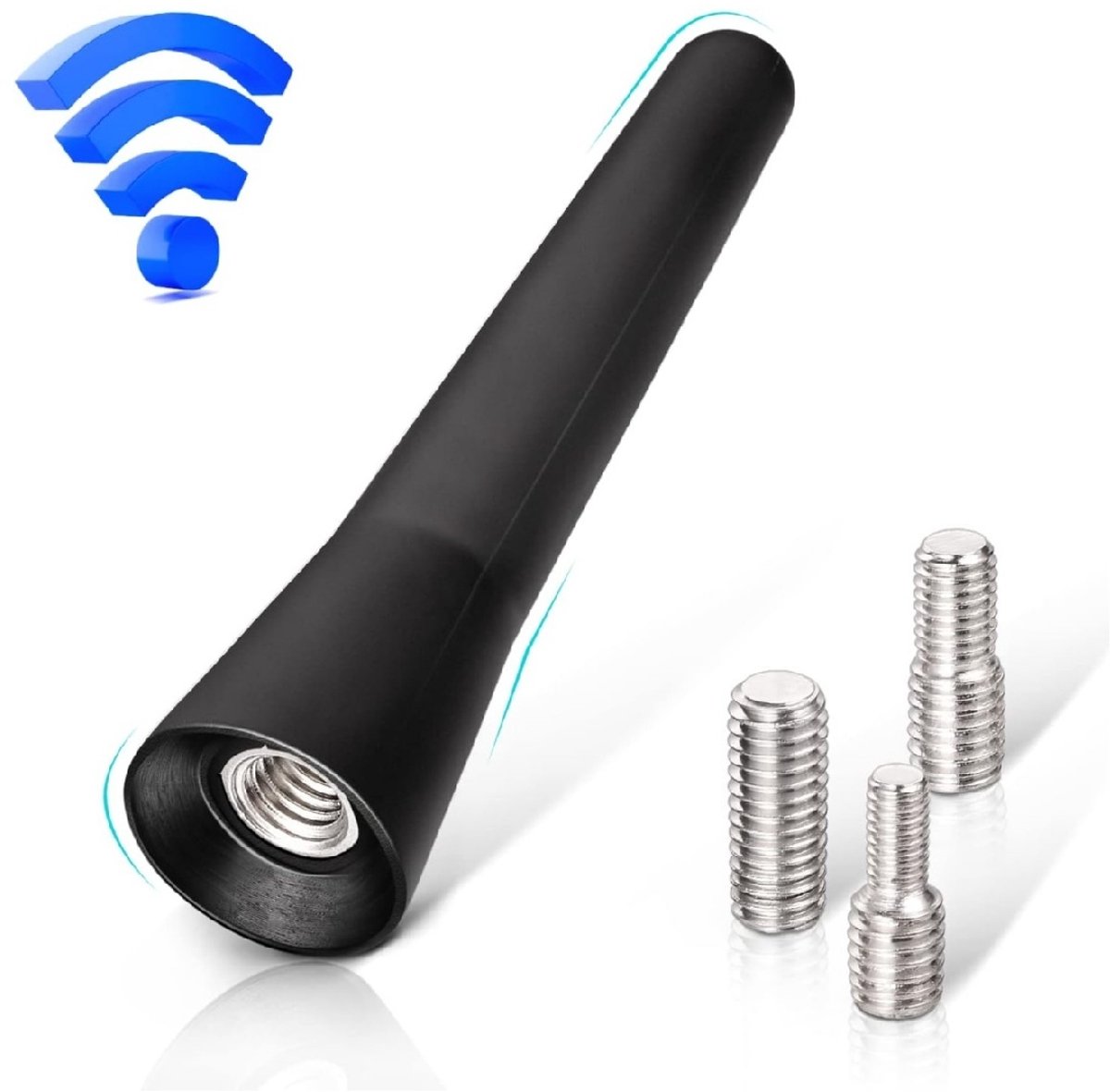 EXCITAT Autoantenne - Dakantenne - 6,5 cm - Autoradioantenne - Geschikt voor veel auto's - Zwart