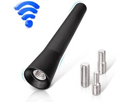 Dussdote Autoantenne - Dakantenne - 6,5 cm - Autoradioantenne - Geschikt voor veel auto's - Zwart