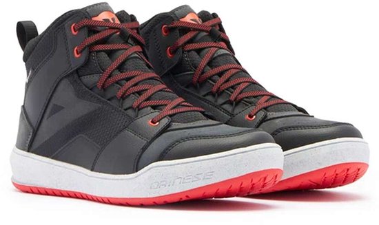 Dainese Suburb D-Wp Schoenen Zwart Wit Rood Lava - Maat 39 - Laars