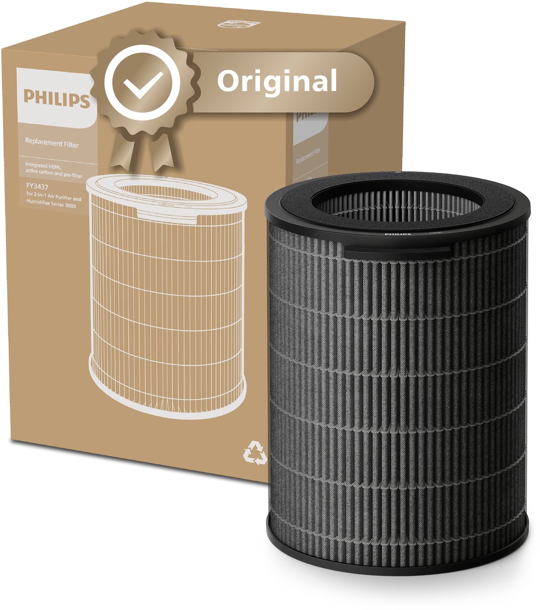 Dit HEPA- en actieve koolfilter vangt effectief schadelijke deeltjes tot 0,003 micron, waaronder PM2,5, allergenen, bacteriën en virussen. Absorbeert ook formaldehyde, TVOS en geuren en sluit ze op in microporiën op nanoschaal