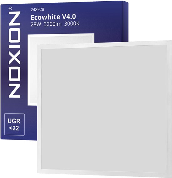 Foto: Noxion led paneel ecowhite v4 0 28w 3200lm 830 warm wit 60x60cm philips driver 
