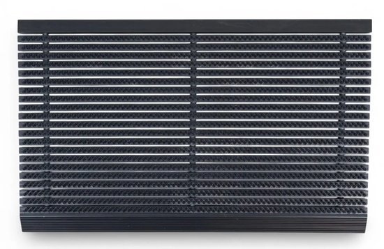 Tapis de brosse Ikado noir - 40 x 60 cm