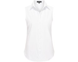 Travel Blouse Mouwloos Uni 2299 White