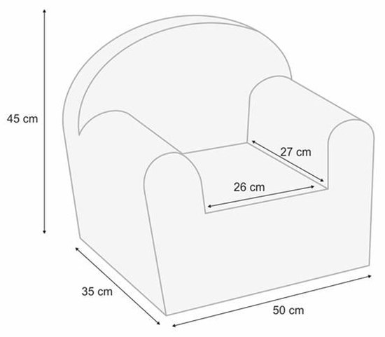 Albero Mio Velvet Roze Kinderfauteuil - Kindersofa - Kinder Fauteuil - Kinderfauteuils - Peuterstoeltje — afbeelding 2
