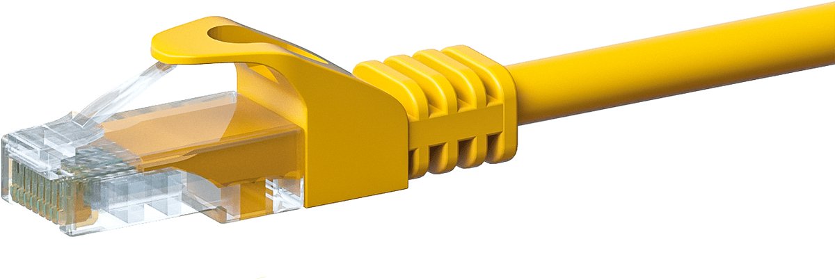 Bol.com Danicom CAT5e UTP patchkabel - 1 meter geel - CCA - netwerkkabel - internetkabel - UTP kabel - RJ45 - 1000 mbit/s aanbieding