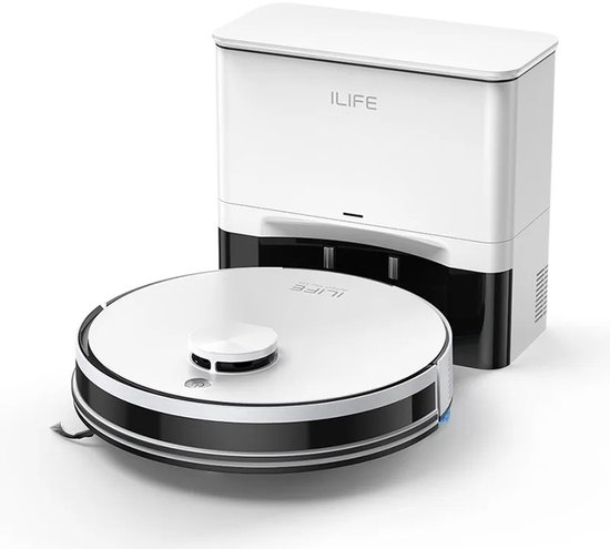 Ilife A30 Pro - Robotstofzuiger met dweilfunctie - 5000 Pa - Zelfstandig legen en laden - 180 min looptijd - Objectdetectie