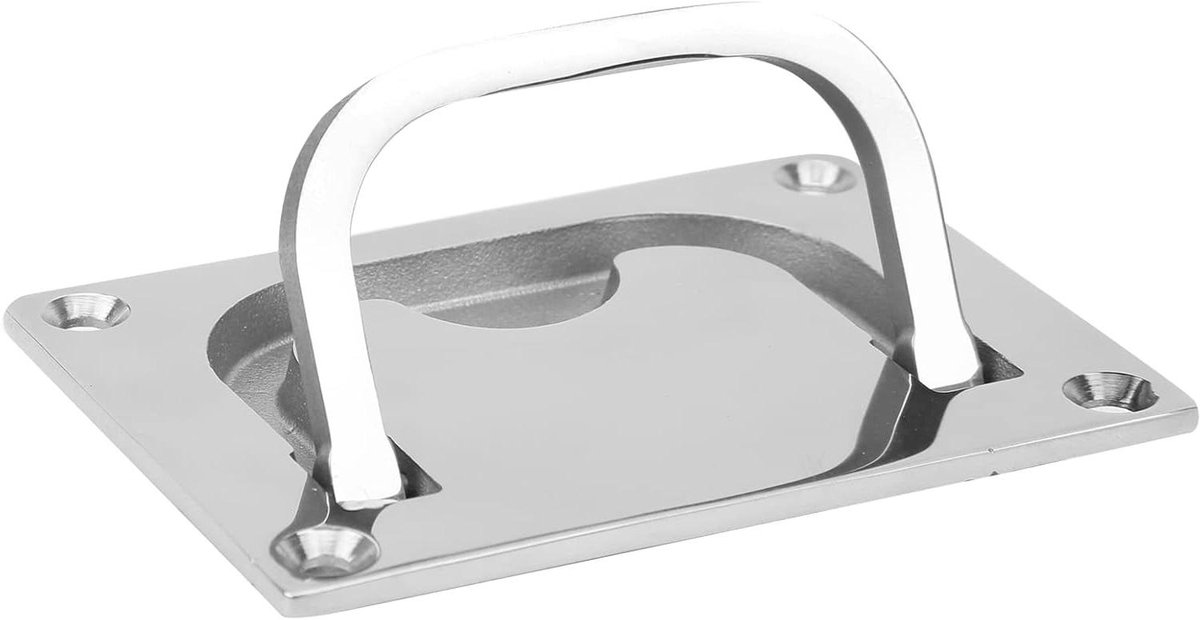 Allecto Plus - Boot Deck Hatch met RVS Handvat - Vierkant Dek - Maritiem Accessoire - Boot Accessoire