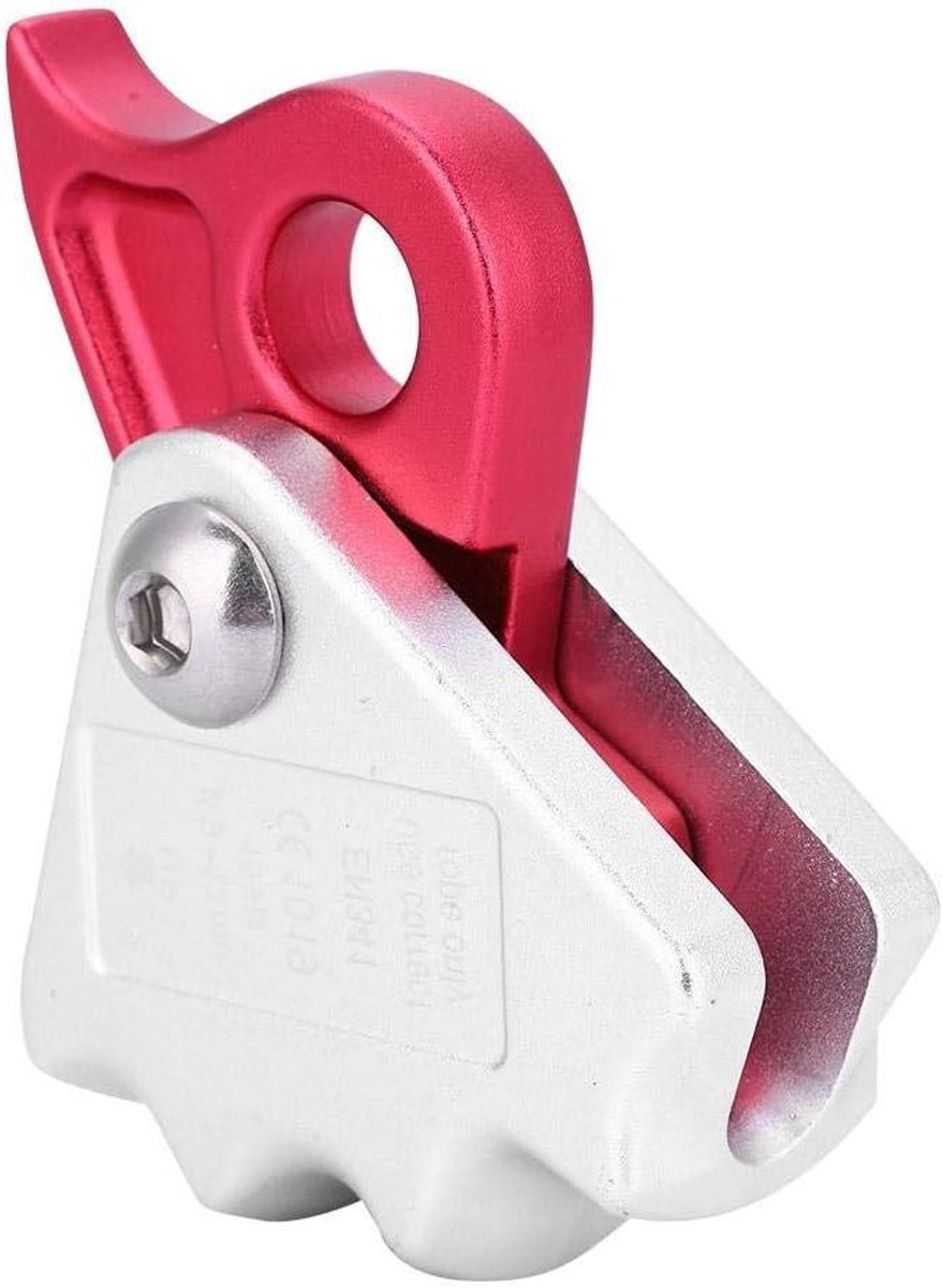Allecto Plus - Klimmen Stop Descender van Aluminium - Zelfremmende 15KN Stop Descender voor Touw van 9-12mm - Dak Rescue Rappel Ring voor Outdoor Klimmen.