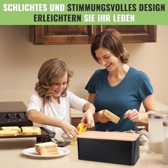 Cosy & Trendy Brood snijplank - met kruimel opvangbak - 38x24 cm - broodplanken - Snijplanken - warenhuis