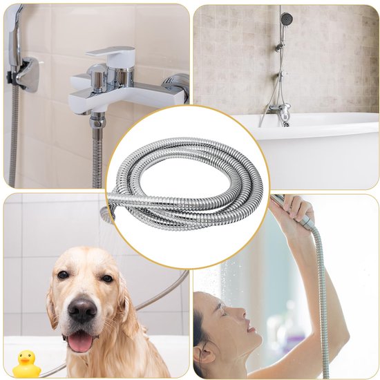 Flexible de douche Ibenzoa® de 1,5 mètre avec propriétés flexibles et résistantes aux plis pour un confort de douche optimal