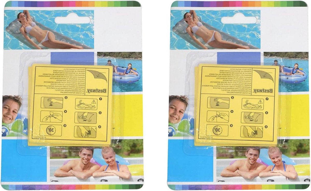 Allecto Plus - Transparante Waterdichte Reparatiestickers voor Tenten, Opblaasbare Boten, Zwemringen en Luchtmatrassen - 20 Stuks