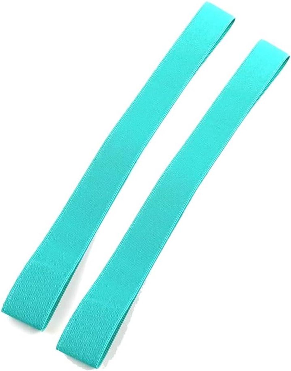 Allecto Plus - 2 stuks strandlakenbanden met elastiek voor strandhanddoeken - Groen - Handige strandstoelclip.