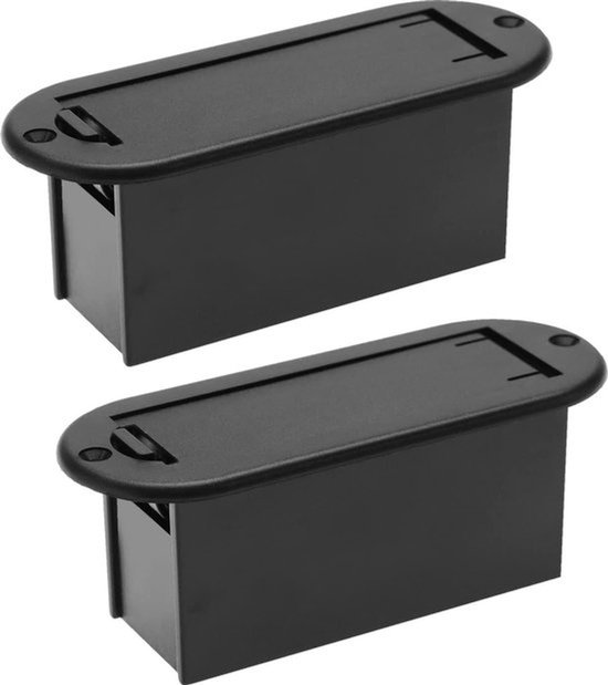 2 compartiments à piles 9 V pour micros de guitare actifs – Packs de piles 9 V