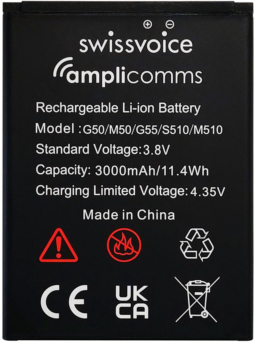 Accu Swissvoice G50 / S510 / Amplicomms M50
