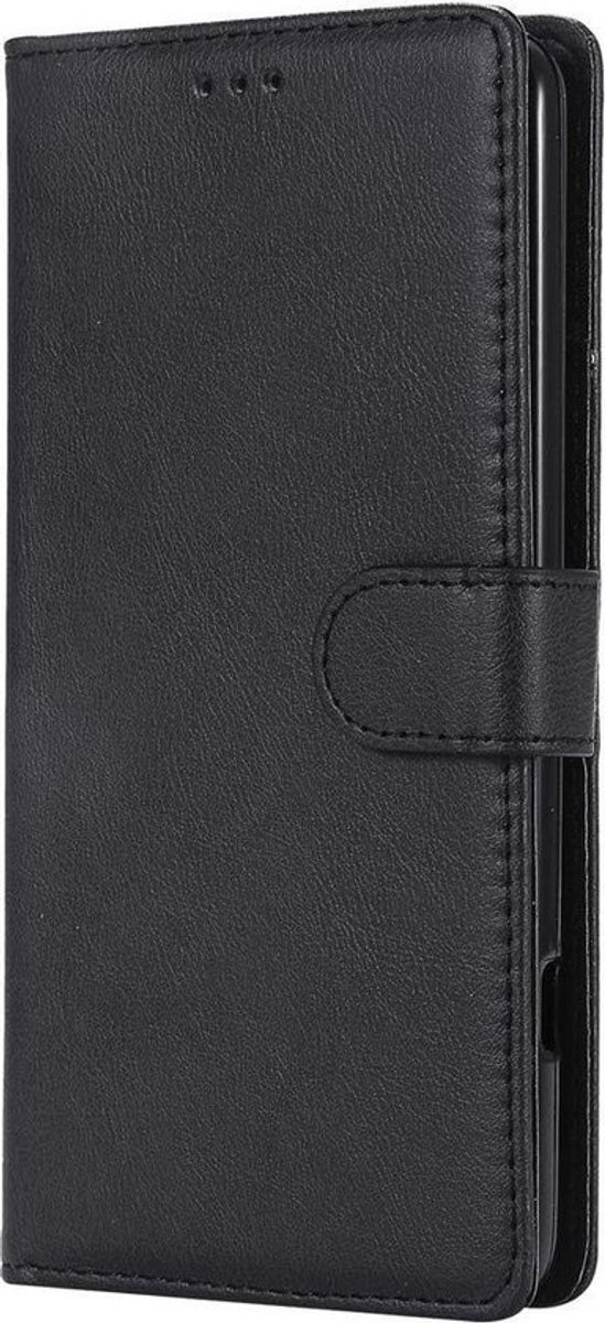 HB Hoesje Geschikt voor Apple iPhone 11 - Luxe Kunstlederen Portemonnee Book Case - Zwart