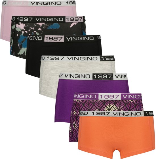 Vingino G-WO25-5 multi 7 pack Kinder Onderbroek - Deep Black