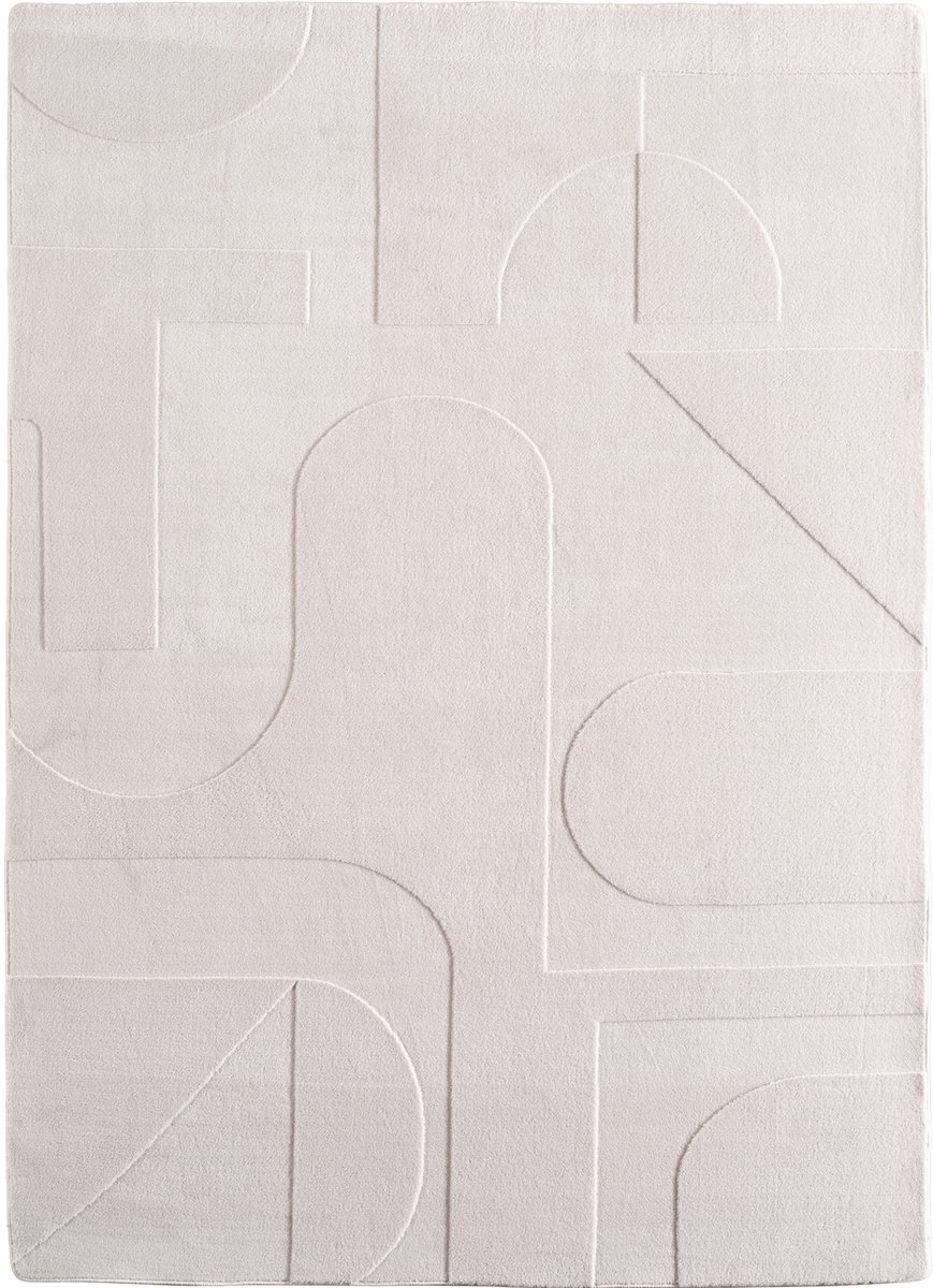 Hoogpolig vloerkleed Pompei (crème 1614) - 160x230 cm
