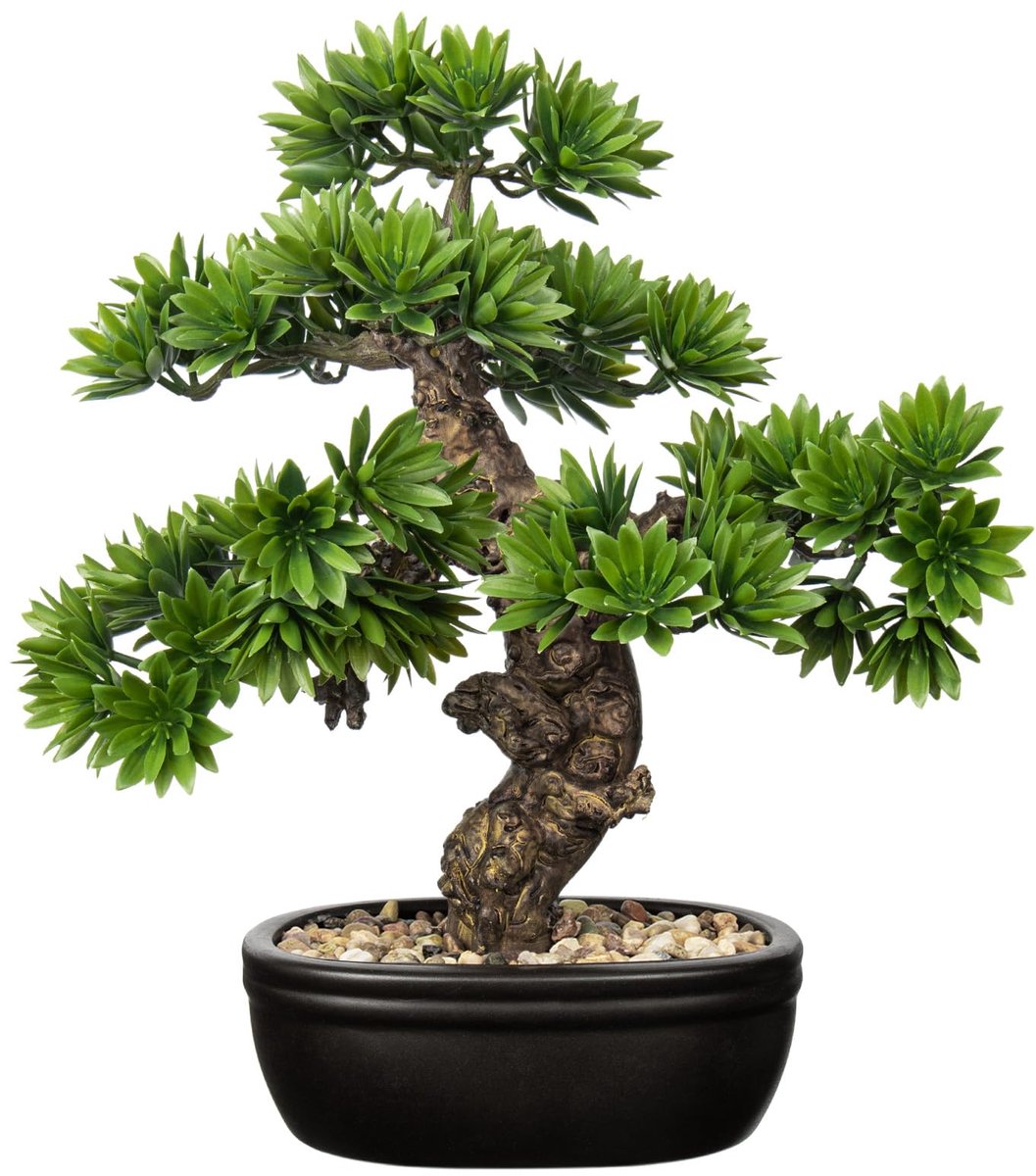 Ibenzoa® Kunstmatige Bonsai-boom als Realistische Decoratie met Elegante Pot voor Thuis en Kantoor