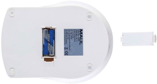 MAULalpha Pèse-lettres 2 kg - blanc - plastique - 1 pièce - 18,8 x 14,1 x 3,7 cm - MAUL