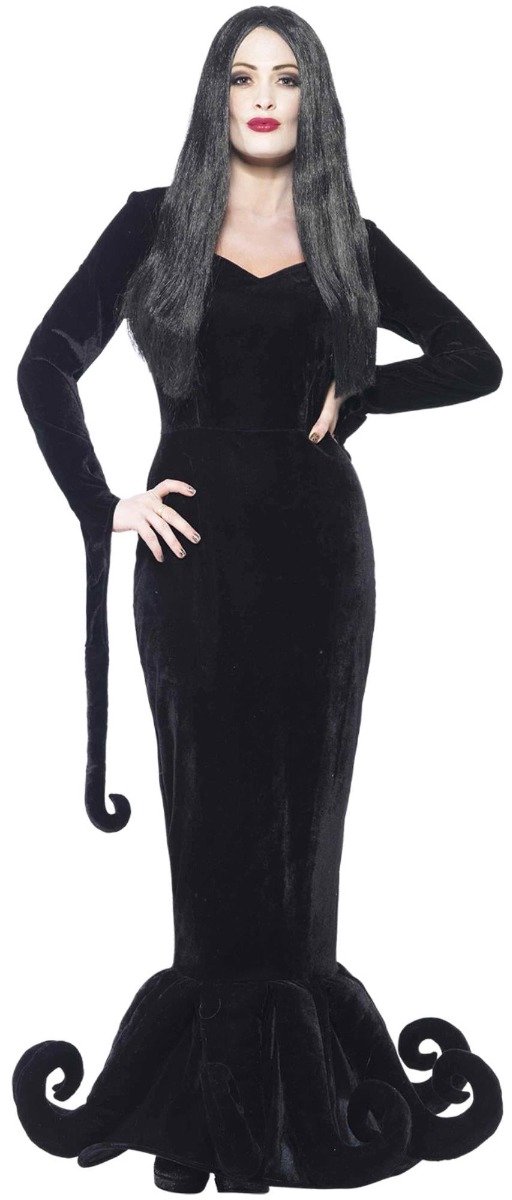 Morticia Addams Halloweenkostuum | Verkleedkleding dames maat L (44-46)